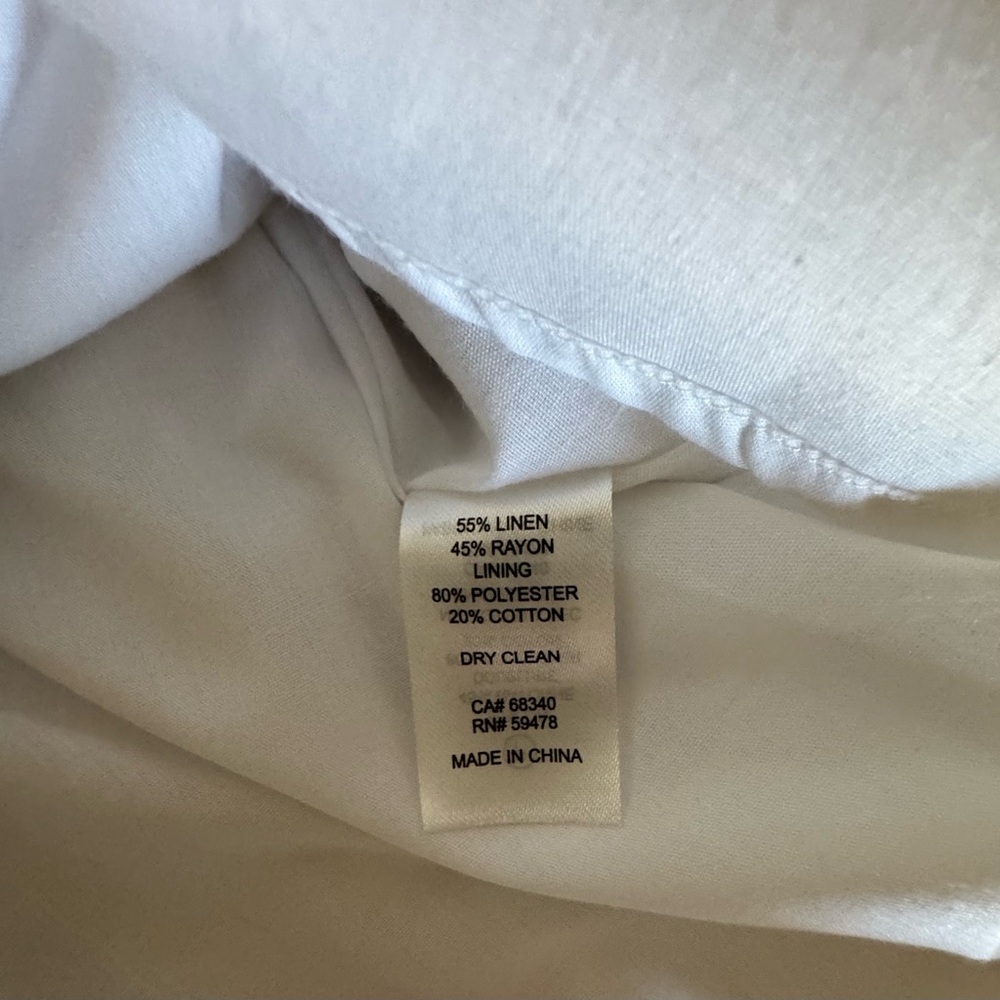 Christian LaCroix white w/ cream embroidery smocked back sundress. Size S lined - Picture 11 of 14